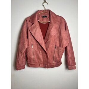T Tahari moto Bomber jacket